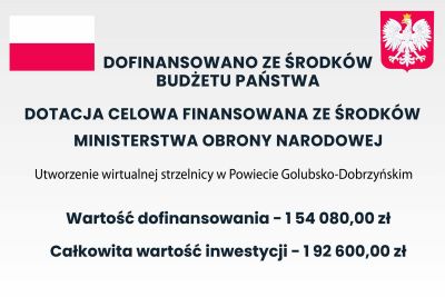 Projekt "Wirtualna strzelnica w Powiecie Golubsko-Dobrzyńskim"