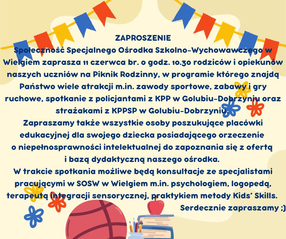 Piknik Rodzinny i Dzień Drzwi Otwartych /SOSW w Wielgiem/