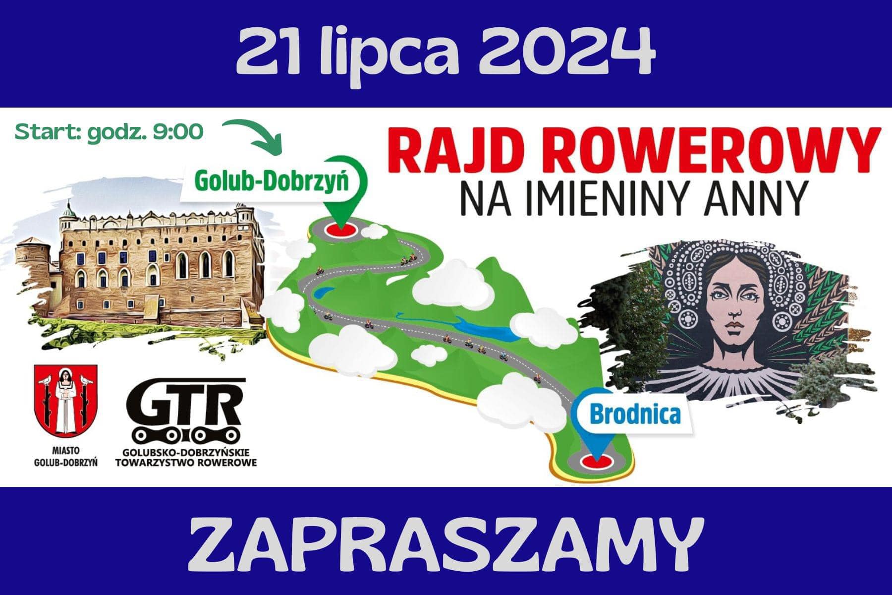 Rajd rowerowy na imieniny Anny